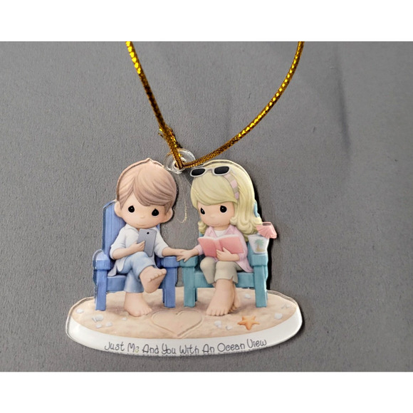 Beach Couple Ornament Just Me And You With An Ocean View Hanging Gift - Picture 2 of 6